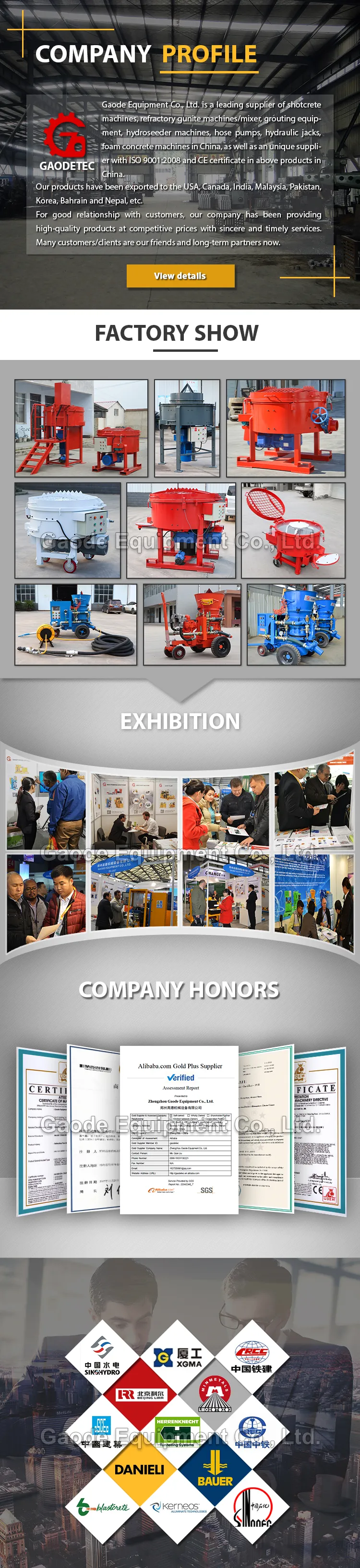 GAODETEC GRM500 Easy-Maintain Refractory Pan Mixer For On-Site Operation